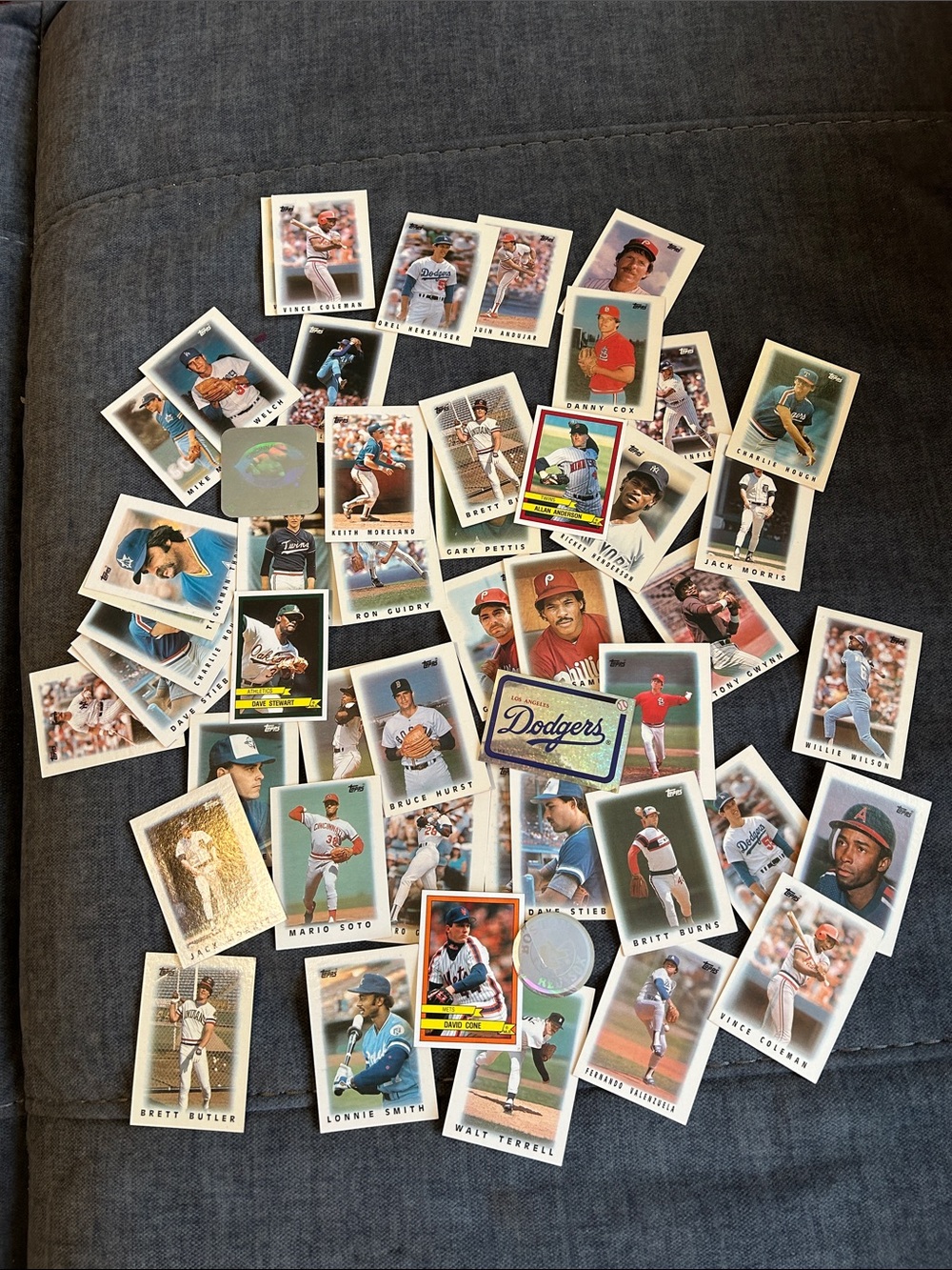 Topps Baseball Trading Cards - Blue, White, Red Accents